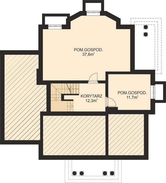 Piwnica projektu APS 105 + P