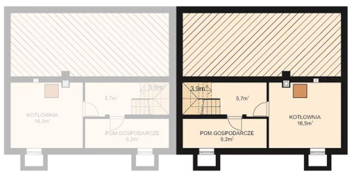 Piwnica projektu APS 204