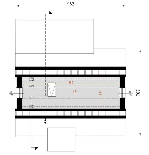 Poddasze projektu D57 - Luiza