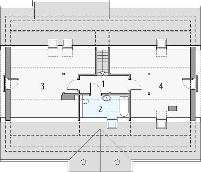 Poddasze projektu Sielanka 1a0g