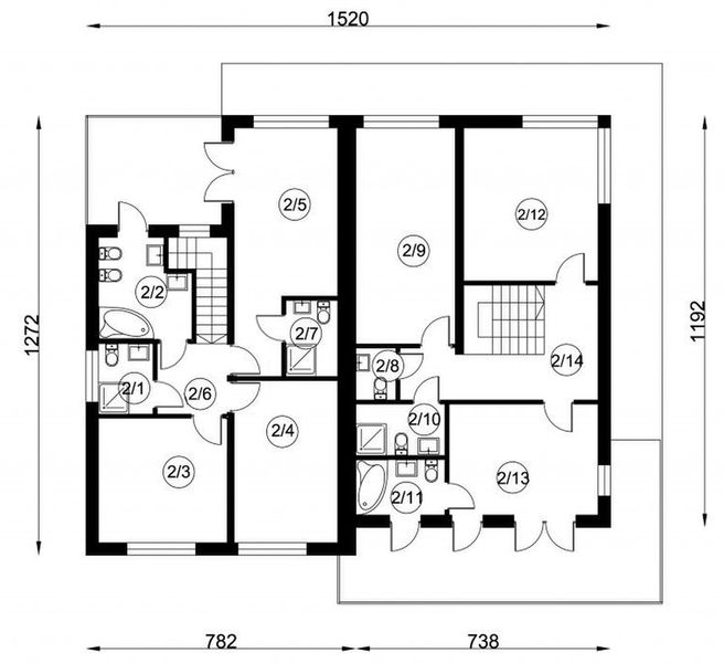 Piętro 1 projektu B-42
