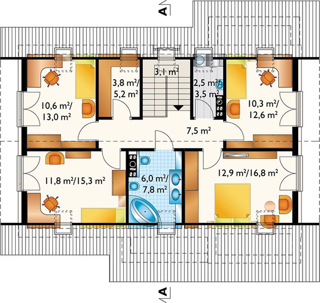 Poddasze projektu Skarbek Rex (1434)