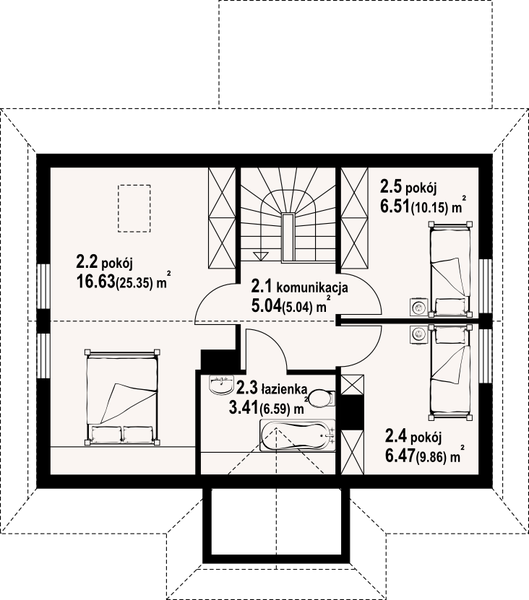 Poddasze projektu Zawoja dws 5