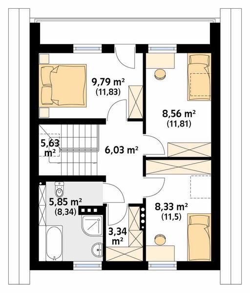 Poddasze projektu Oliwka 2