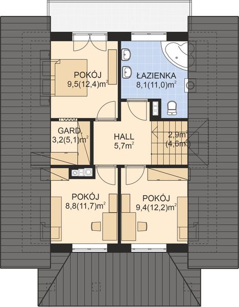 Poddasze projektu APS 124