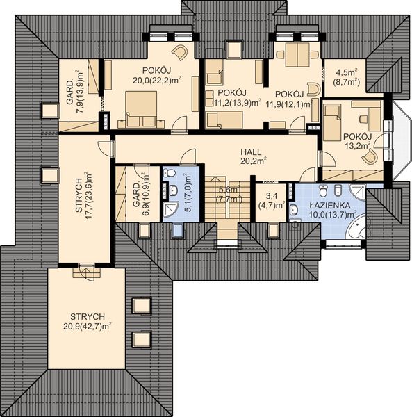 Poddasze projektu APS 155
