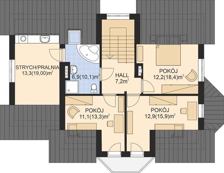 Poddasze projektu APS 177