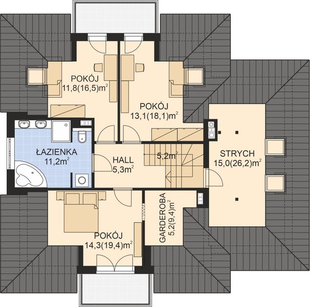 Poddasze projektu APS 179