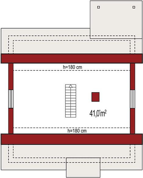 Poddasze projektu Abi A