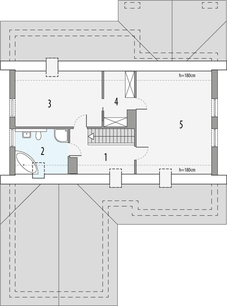 Poddasze projektu Ambrozja 1d