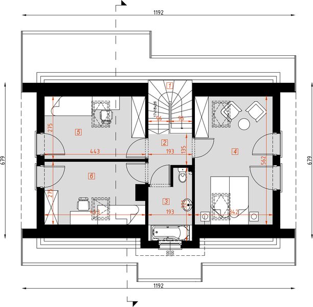 Poddasze projektu D29 - Maryla