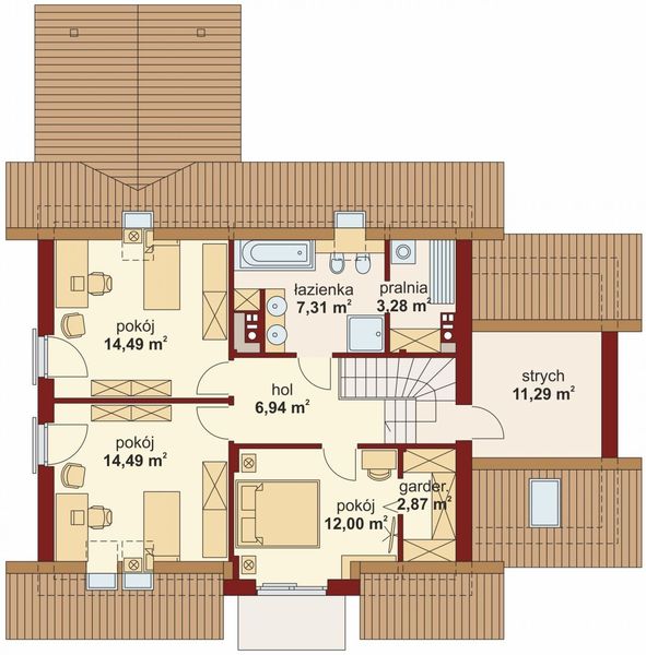 Poddasze projektu August PS