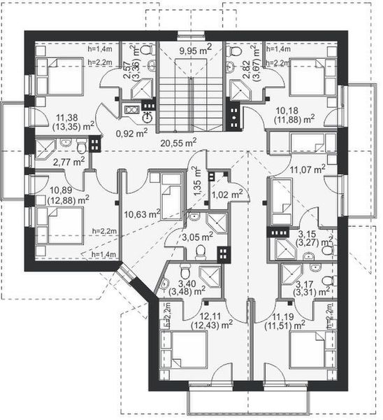 Poddasze projektu Rivabella Termo
