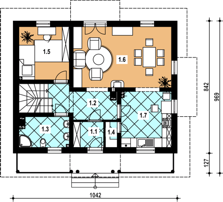 Parter projektu L-94 Dom szkolna murowany