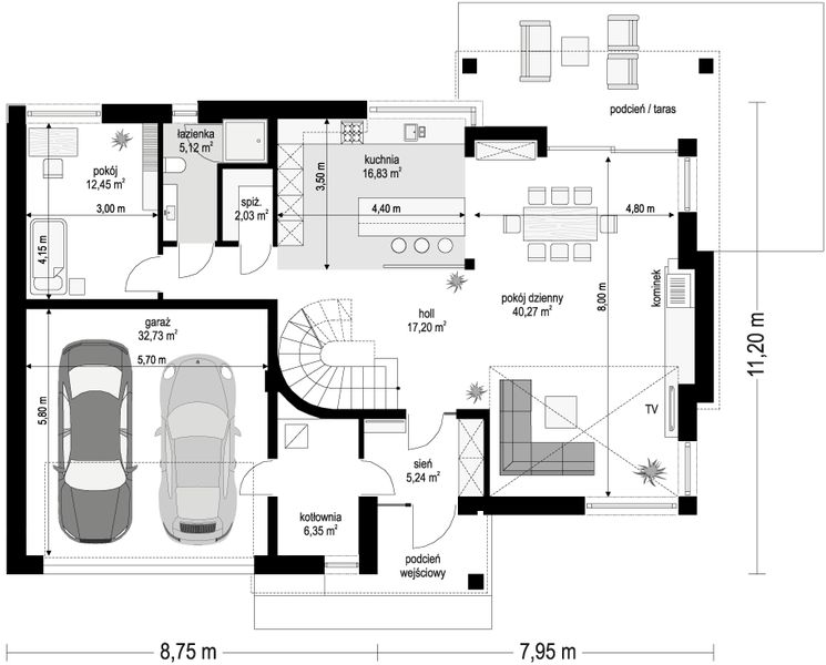 Parter projektu Riwiera 3 wariant E