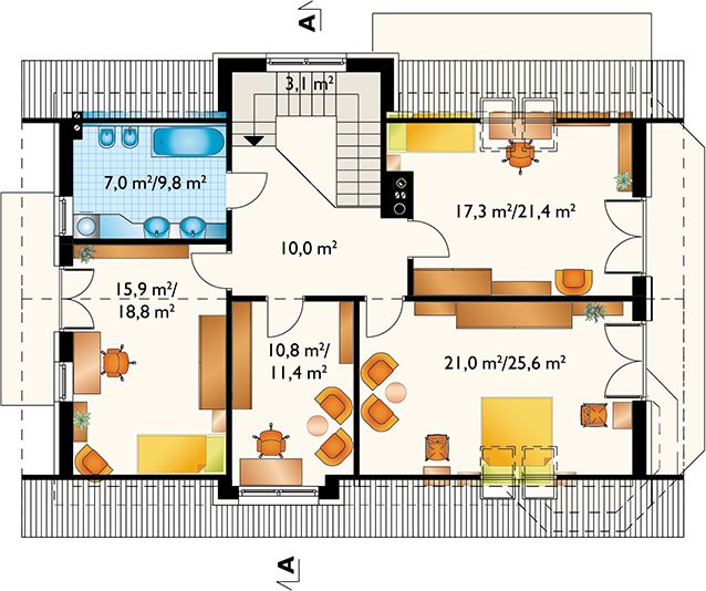 Poddasze projektu Kaprys Polo (1484)