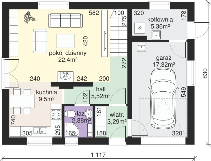 Parter projektu Dom przy Alabastrowej 33
