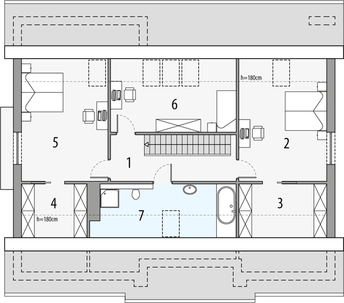 Poddasze projektu Tytus 1c