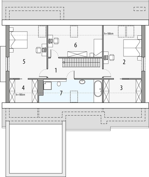 Poddasze projektu Tytus 1d