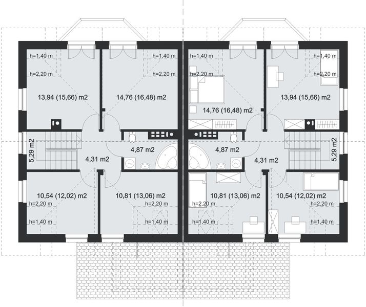 Poddasze projektu Trivento III Termo