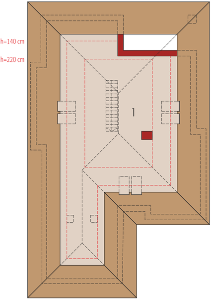 Poddasze projektu Liv 3 G2 energo plus