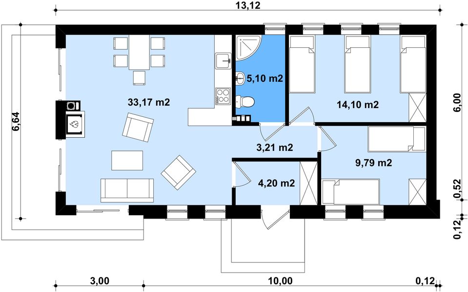 Parter projektu G248 - Budynek rekreacji indywidualnej