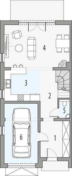 Parter projektu Hubert 2 - segment lewy
