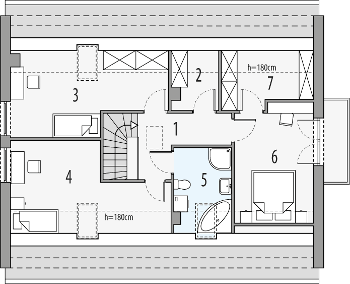 Poddasze projektu Robin b