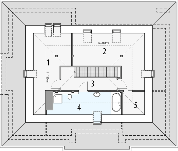 Poddasze projektu Tytus 2C