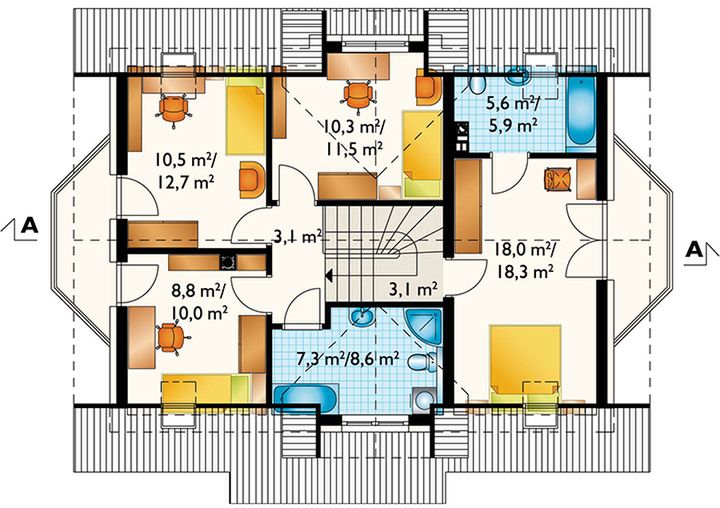 Poddasze projektu Zojka Mini (1501)