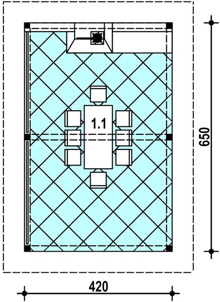 Parter projektu W-1 Wiata z grilem szkieletowy