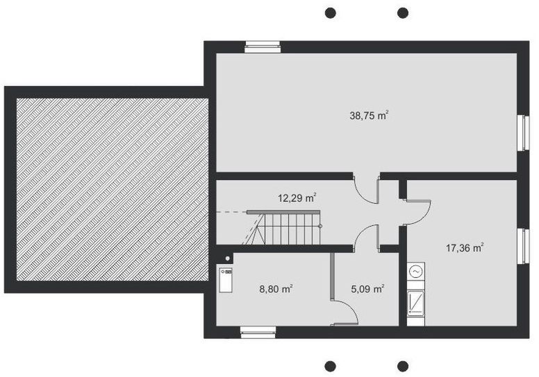 Piwnica projektu Pandino III Termo