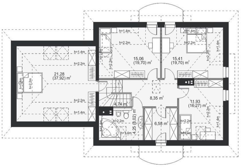 Poddasze projektu Pandino III Termo