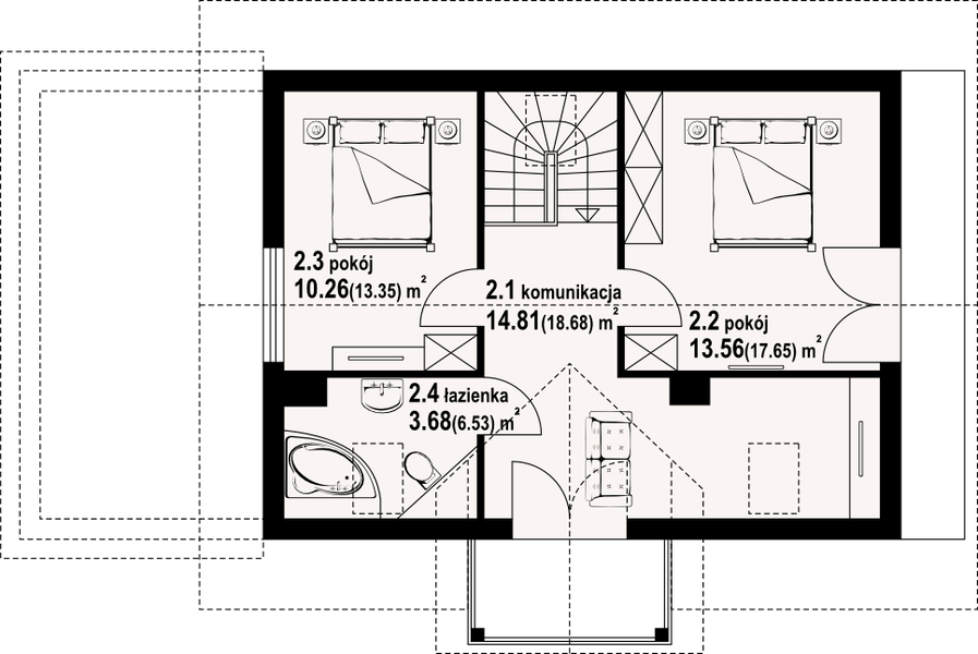 Poddasze projektu Zawoja dws 13a