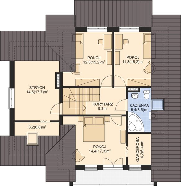 Poddasze projektu APS 184