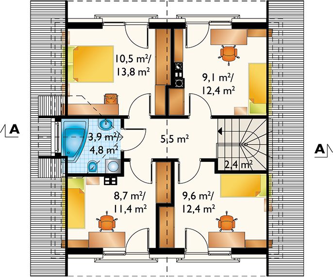 Poddasze projektu Katia (1516)