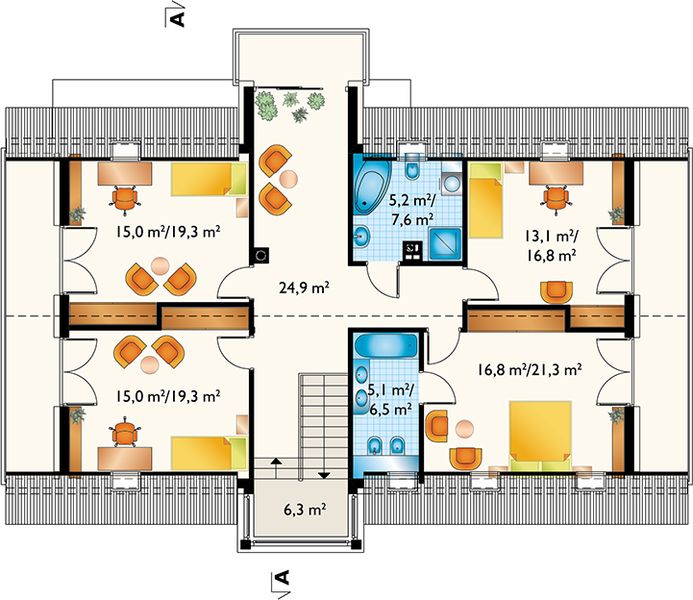Poddasze projektu Kalipso Re (1522)