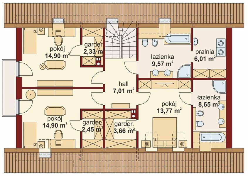 Poddasze projektu Gerard 2 PS