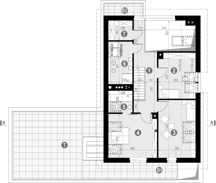 Poddasze projektu HomeKoncept 02 G2 EN