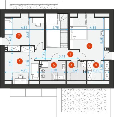 Poddasze projektu Atrakcyjny 1