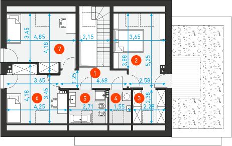 Poddasze projektu Atrakcyjny 3