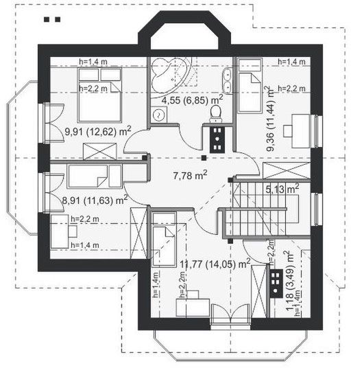 Poddasze projektu Amaro Termo