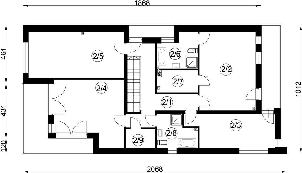 Piętro 1 projektu FX-30