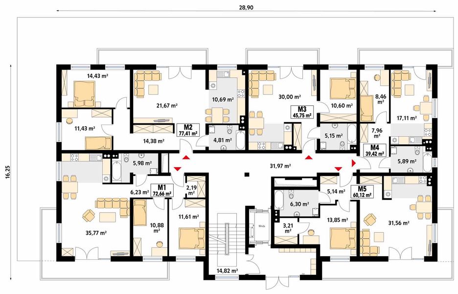 Parter projektu Saturn Budynek wielorodzinny