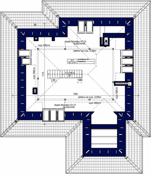 Poddasze projektu Domidea 2 d