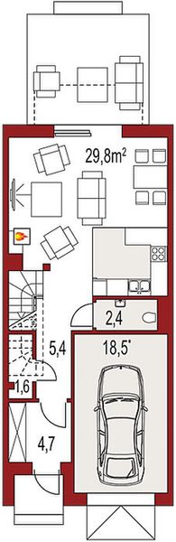 Parter projektu Diana A segment środkowy