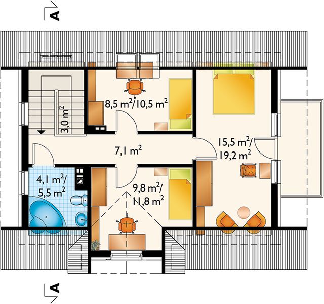 Poddasze projektu Antałek (1534)