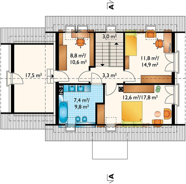 Poddasze projektu Sambor Neo (1528)