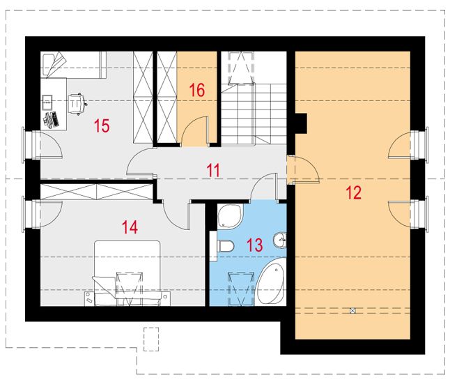 Poddasze projektu Simplex I G1