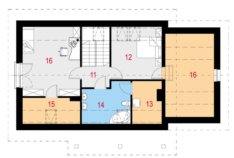 Poddasze projektu Familiaris III G1